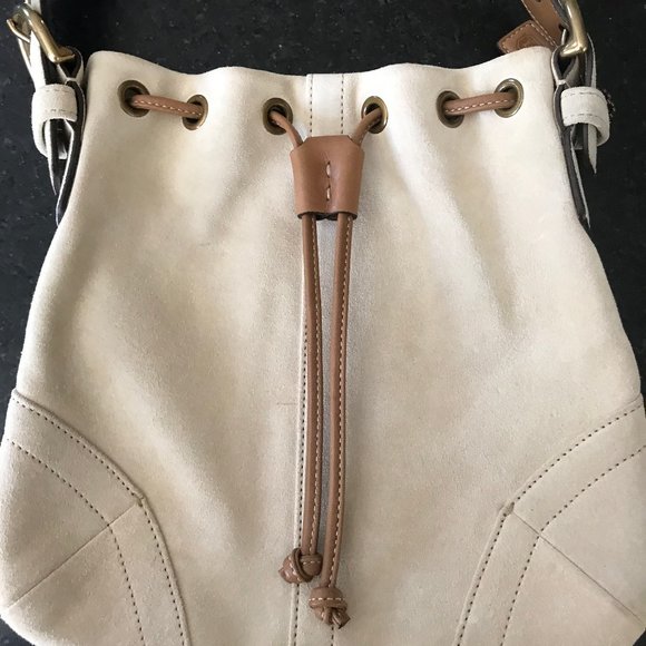 Coach Handbags - Vintage Coach Cream Suede Bag